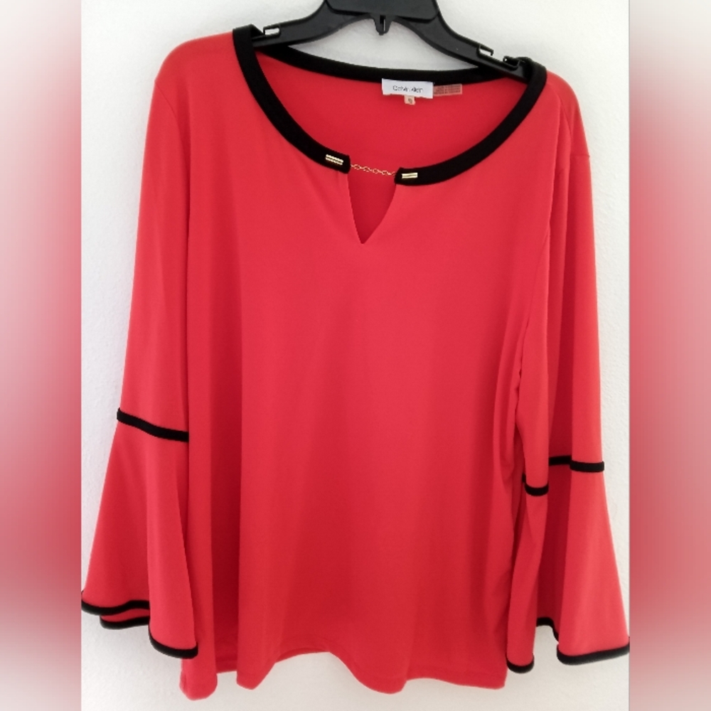 Calvin Klein Women's Red Top